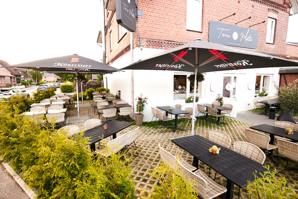 Außenbereich des Restaurants